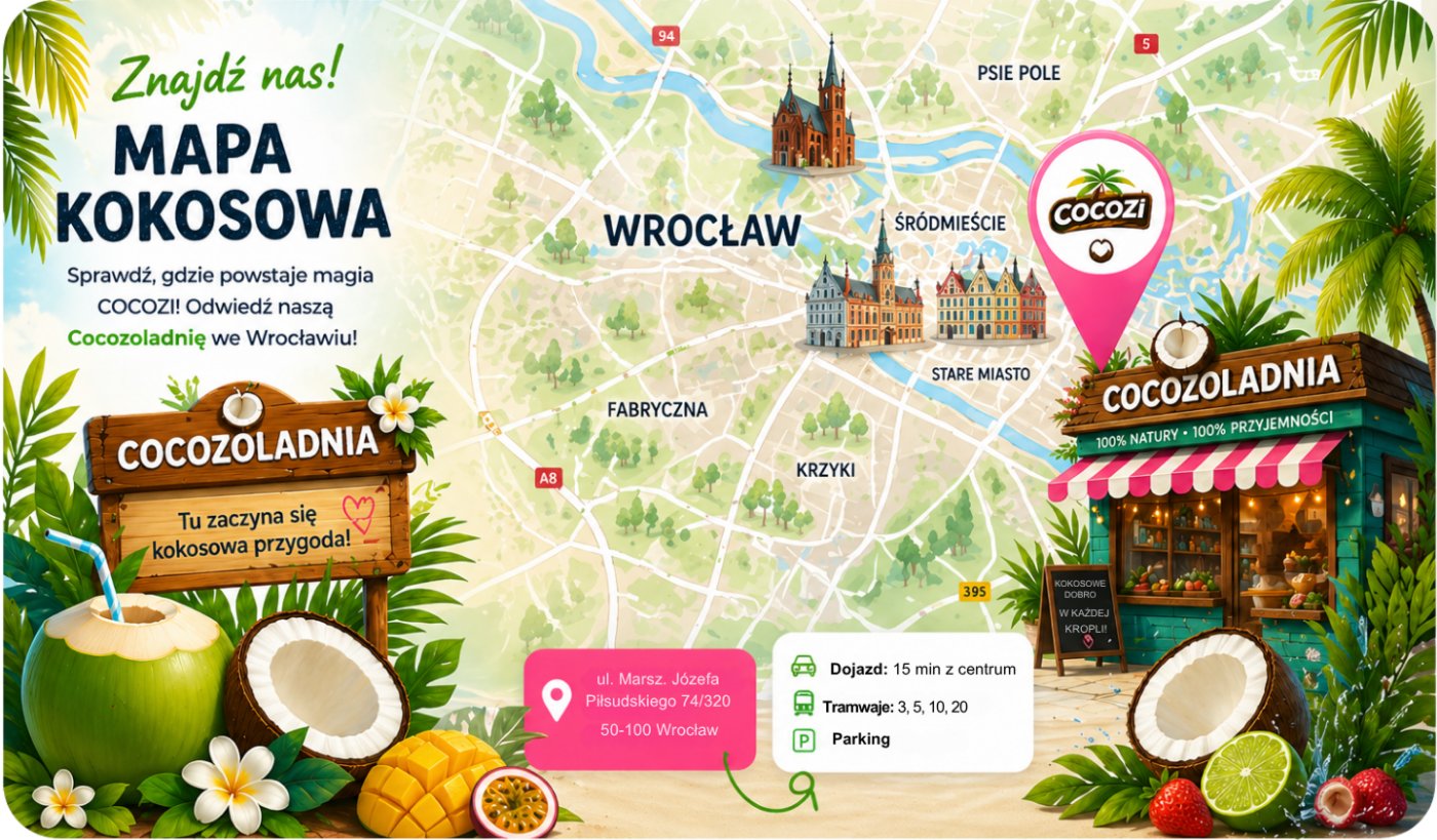 Mapa kokosowa - COCOZI Wrocław